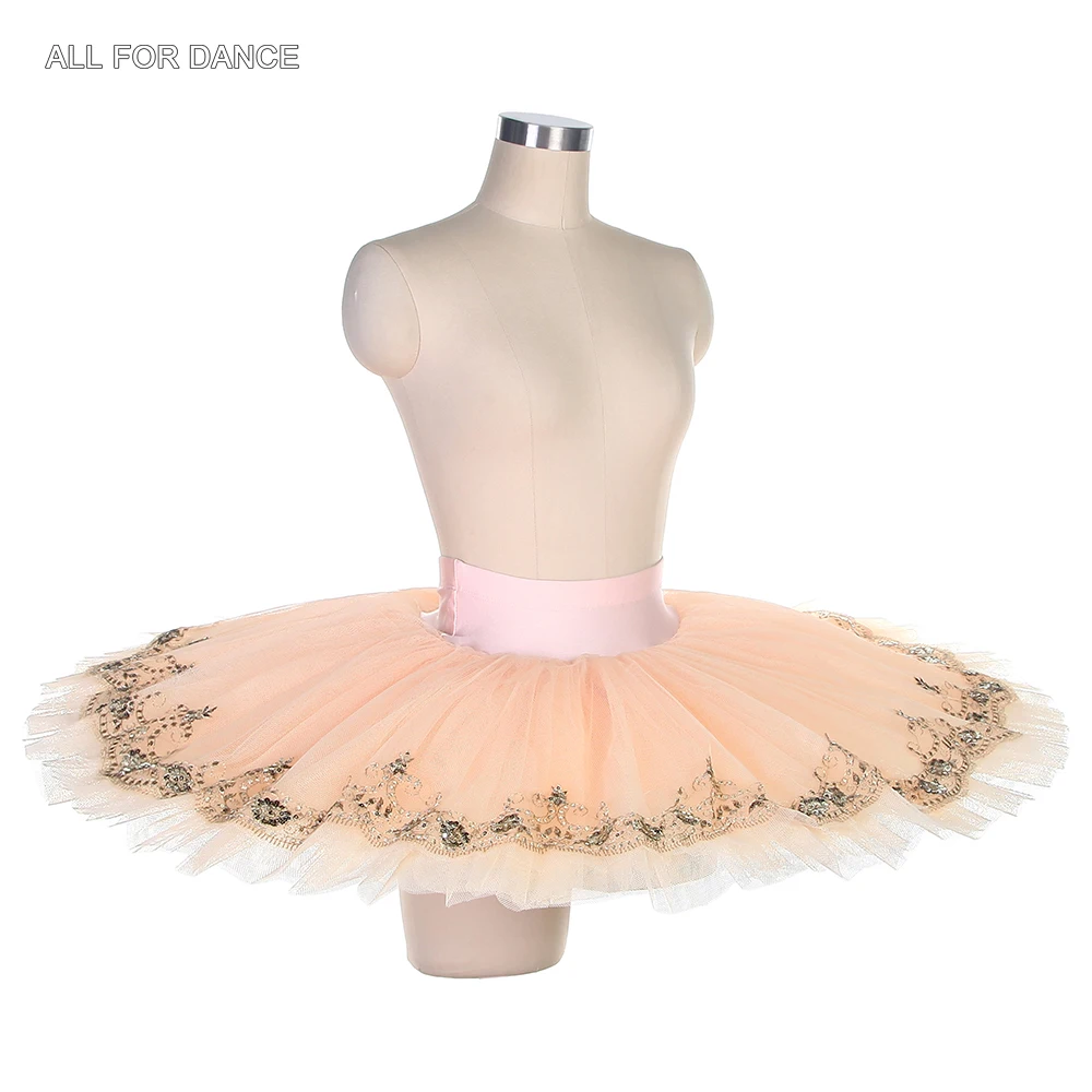 BLL001 Бледно-розовые профессиональные юбки-пачки для балета и танцев