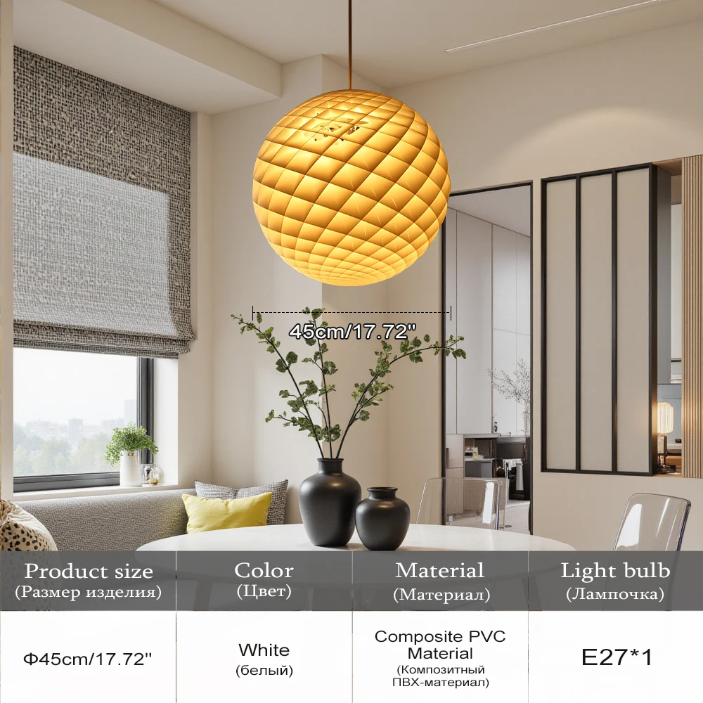 

Подвесная люстра Artpad белая круглый