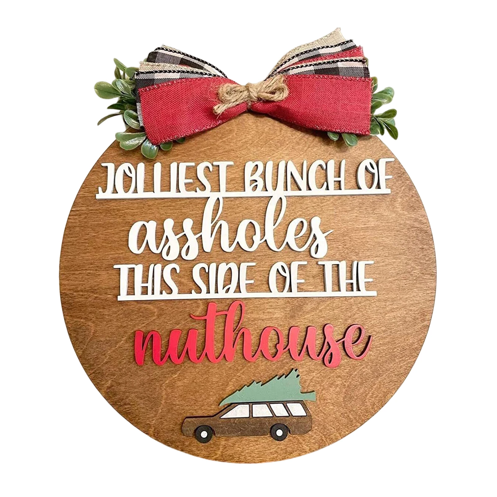 

Christmas Wooden Sign Door Decorations No Cracking Strong Durable Suitable For Office Buildings