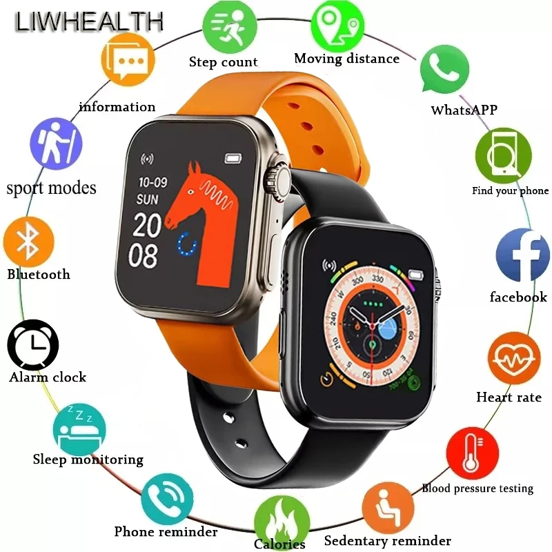 

Liwhealth Cheap Smartwatch D20 Ultra 8 Outlook Smart Watch Men Women Sport Fit For Xiaomi IOS Huawei Reloj Hombre VS Mi Band 7 8