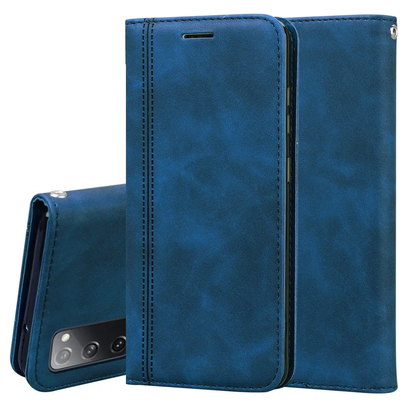 

Leather Wallet Flip Case For Samsung Galaxy S20 Fe Case Card Holder Magnetic Book Cover For Samsung S20 Fan Edition S20plus Case