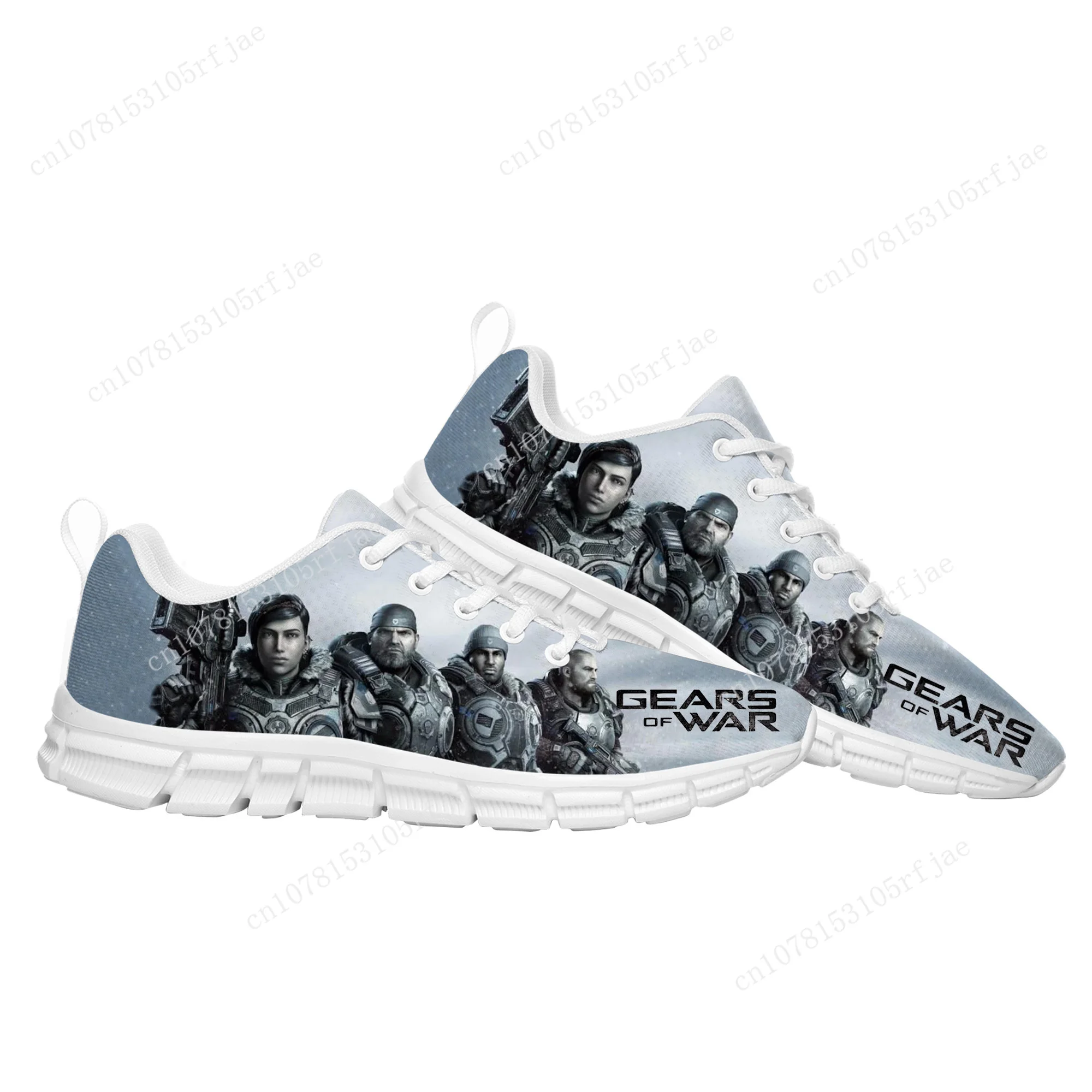 

Gears of War Sports Custom Shoes High Quality Cartoon Game Mens Womens Teenager Children Sneaker Tailor Made Couple Built Shoes