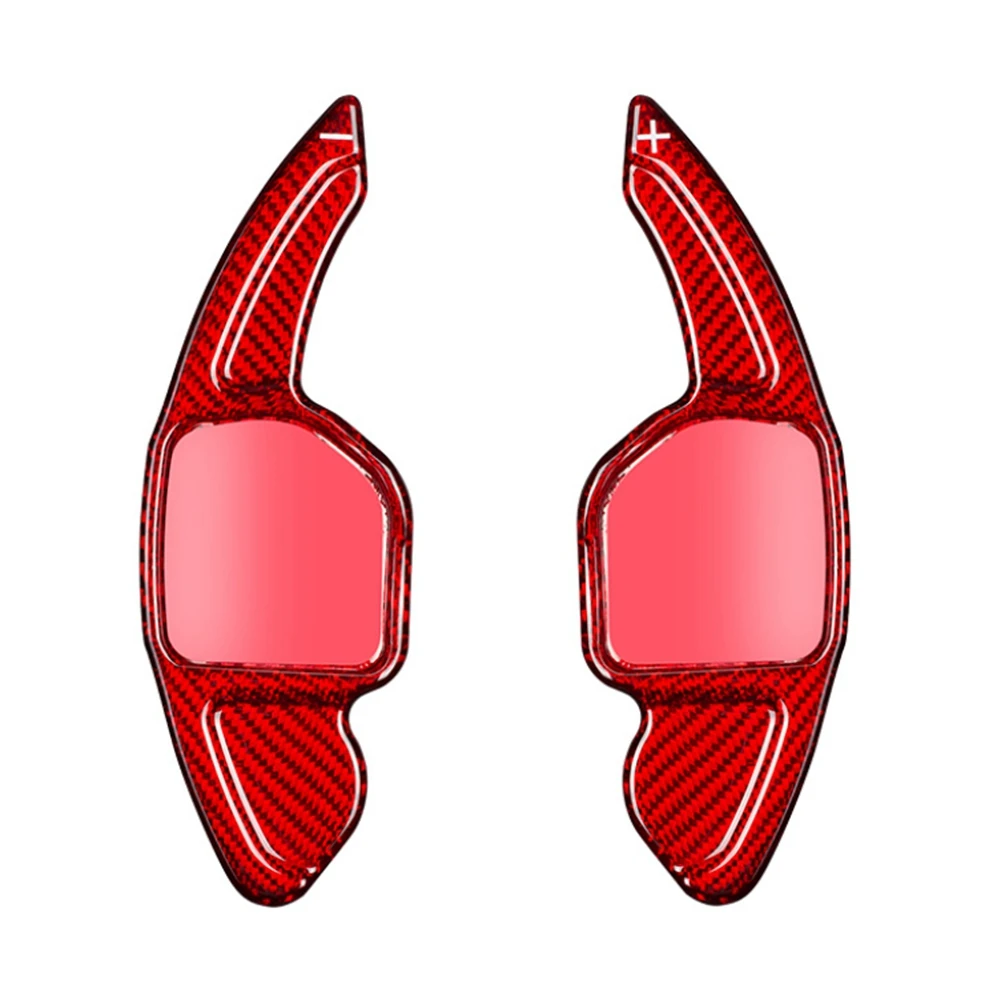 

Carbon Fiber Steering Wheel Paddle Shift Extension Shifter for -Audi A3 A4 A5 A6 A7 A8 Q2 Q3 Q5 Q7 TT Accessories,Red