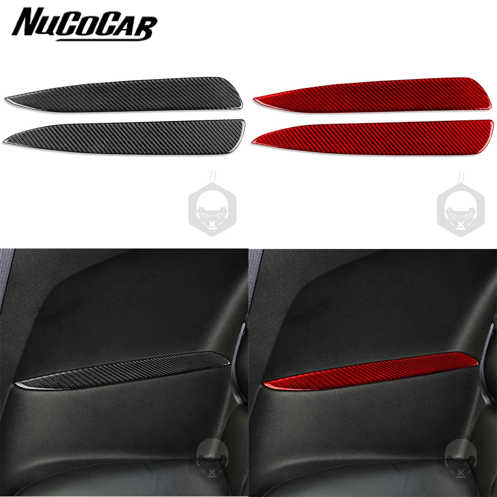 Для Chevrolet Camaro 2010-2015 углеродное волокно подлокотник задней двери накладка на