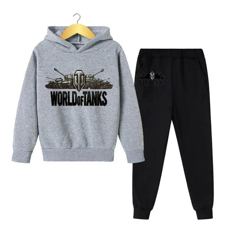 

2022 Charming Spring and Autumn New Tank Weapon Print Cool Pullover Kids Suit Hot Sale Boys and Girls Sportswear Hoodie