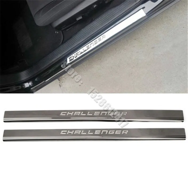 

Car Styling auto door sill protector for Dodge Challenger accessories 2009-2016 2020 door sills scuff plate thresholds guard Y
