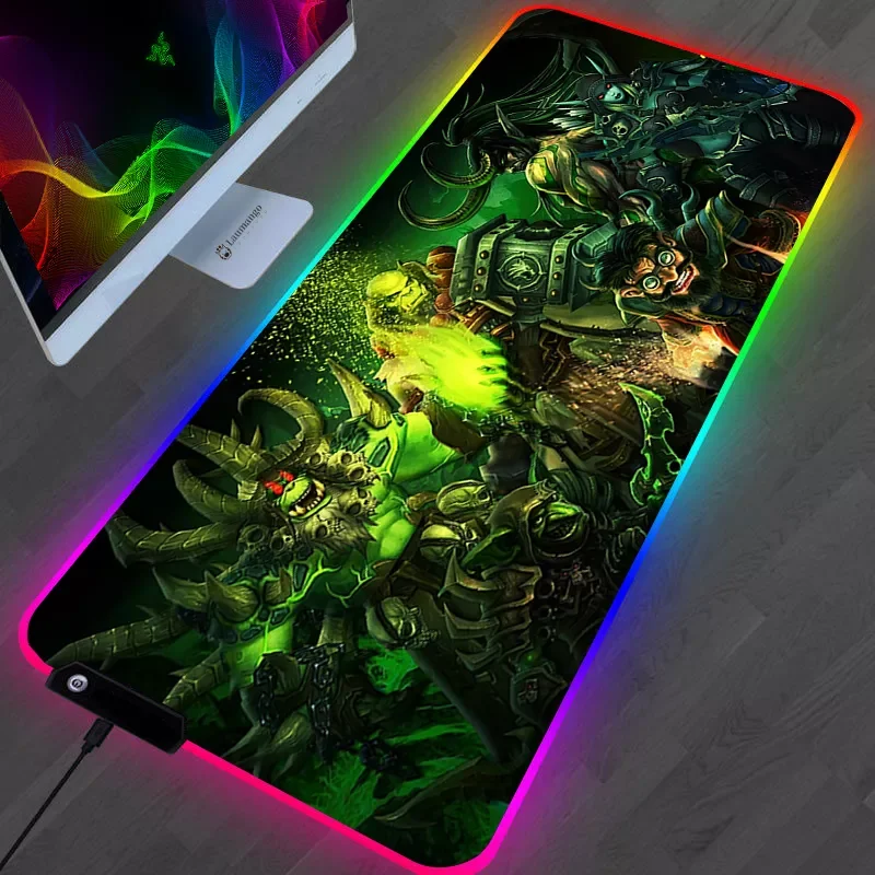 

World of Warcraft Anime Mouse Pad Gamer Gaming Laptop Varmilo Desk Mat Gamers Accessories PC Gamer Cabinet Mausepad Rug Mice