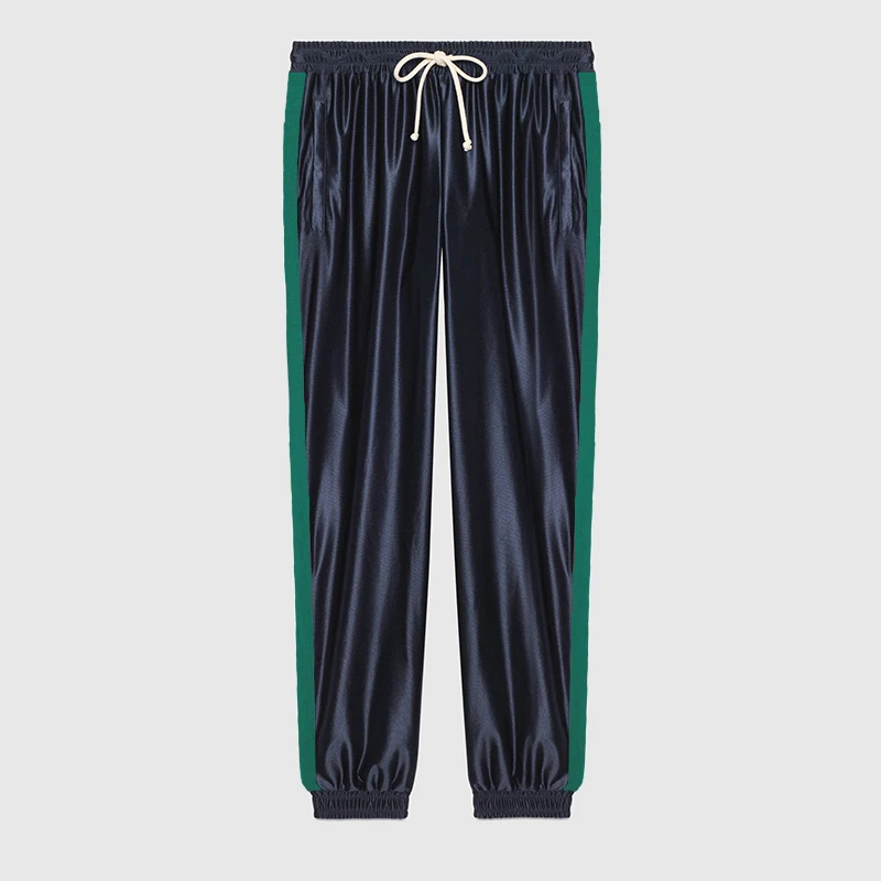 

NIGO Shiny Knitted Fabric Webbing Trousers #nigo231