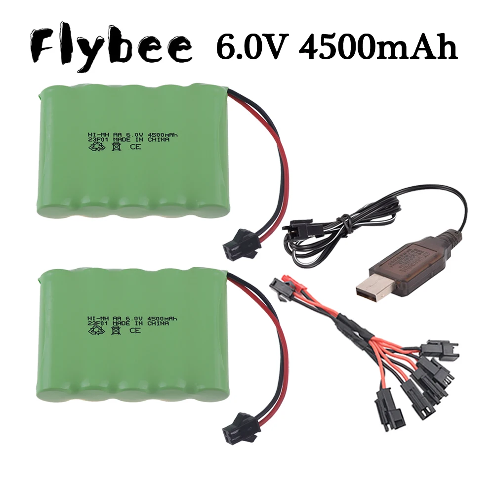 Аккумулятор AA Ni-MH + USB 6 в 4500 мА · ч 3000/3500