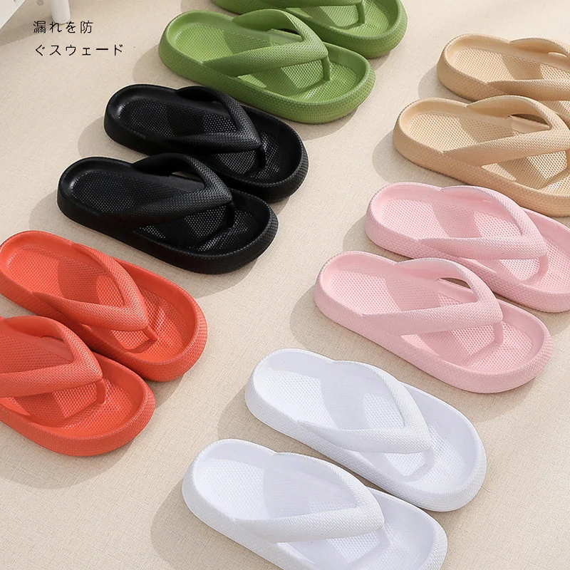 Шлепанцы женские на толстой подошве 2022 см пляжные сандалии сланцы для ванной