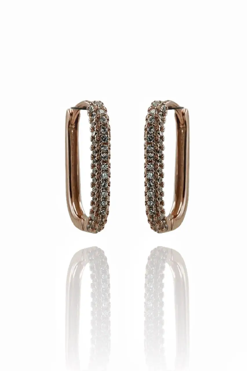 

Günlük Cubic Zirconia Clip-On Imported Quality Earrings 925 Silver Earrings