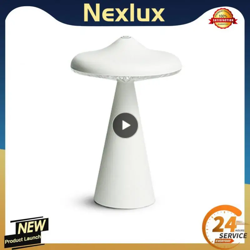 

Dimming Small Desk Lamps Mushroom Atmosphere Lights Multifunctional Led Stripe Light Effect New Ufo Atmosphere Night Light Hot