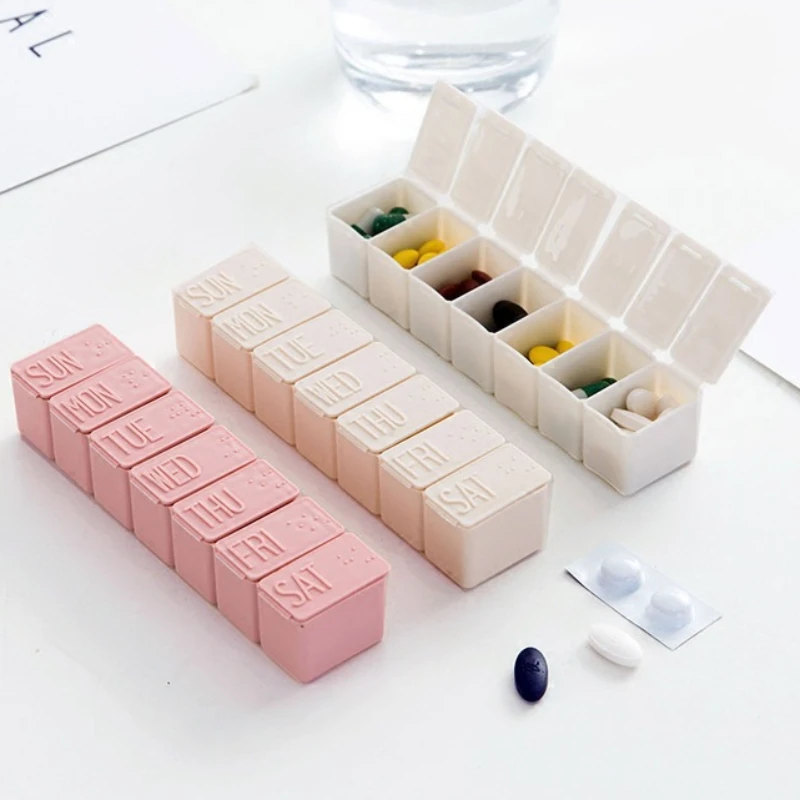 

2 шт., пластиковые контейнеры для лекарств с надписью