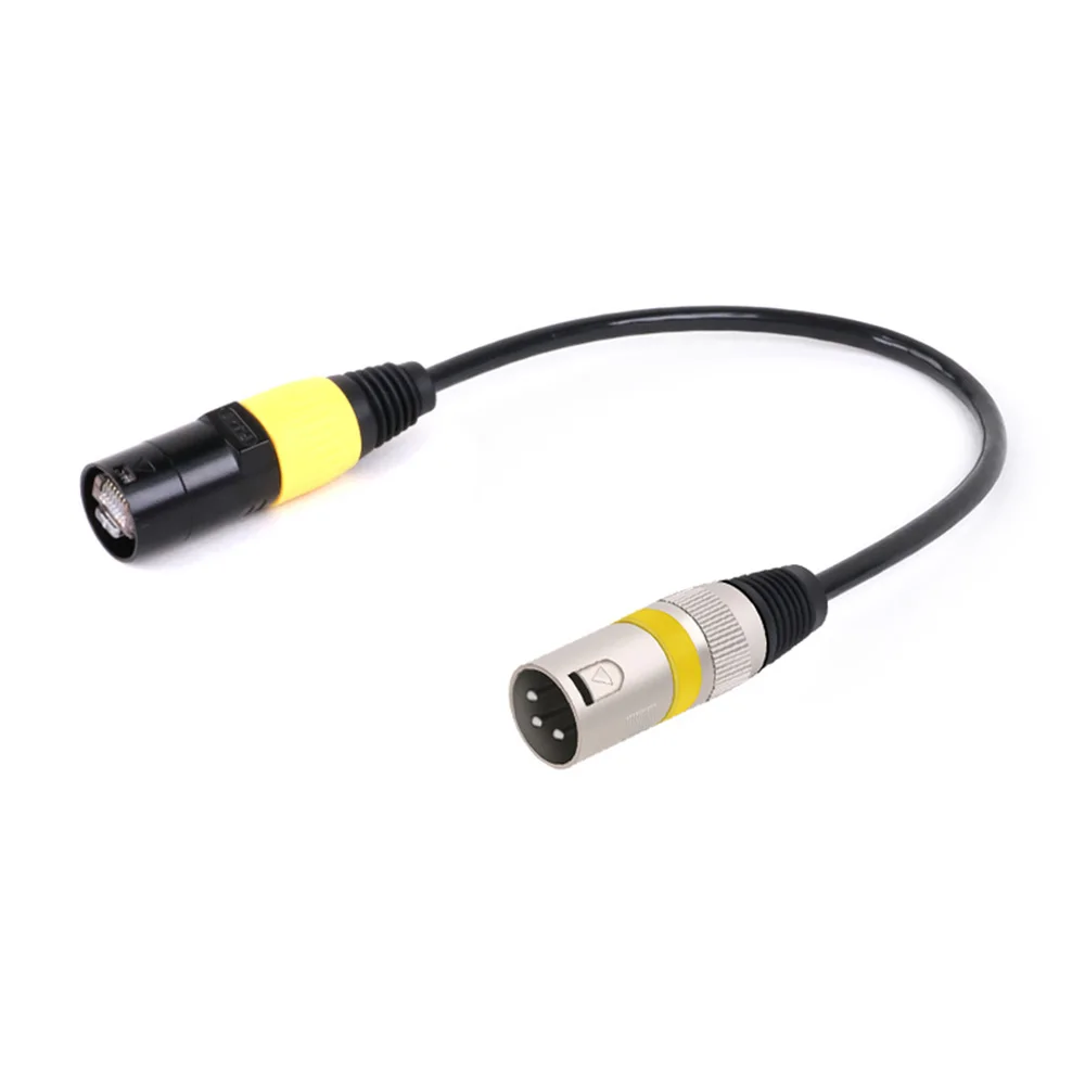 Кабель Ethernet XLR к RJ45 сетевой адаптер с 3-контактным штекером UTP 8P8C CAT5/6