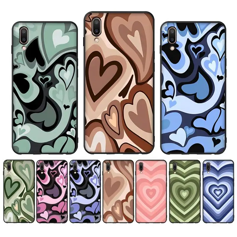 

Love Heart Phone Case for Vivo Y91C Y11 17 19 17 67 81 Oppo A9 2020 Realme c3
