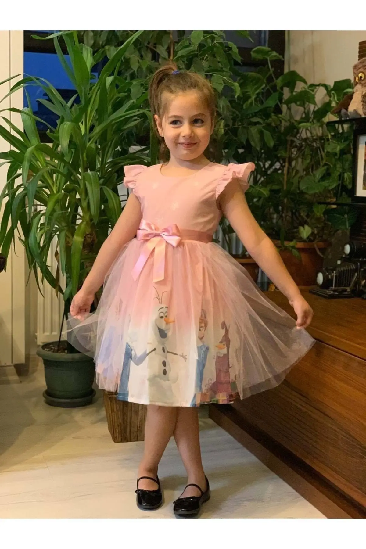 

Женское платье-миди с принтом, голубое платье принцессы Эльзы