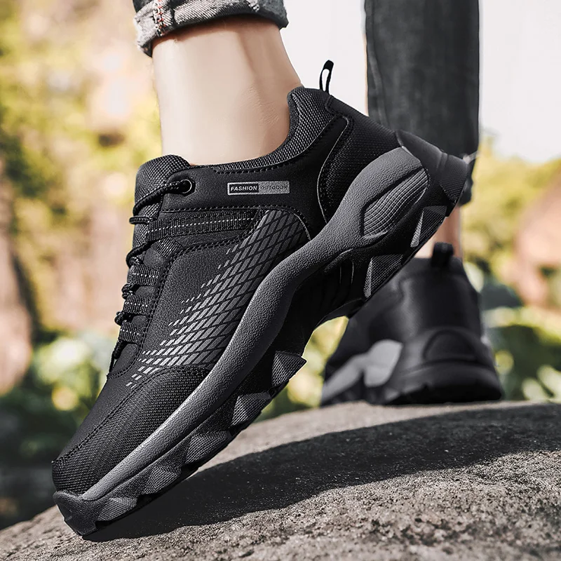 

Running Shoes Men Fashion Outdoor Breathable Sneakers Man Sports Walking Jogging Shoes Man Comfortable Hiking Ankle Boot