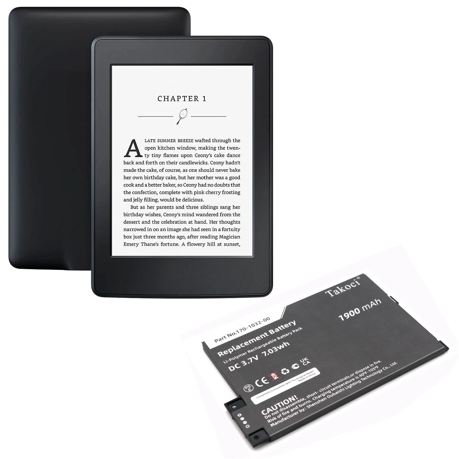 Сменный аккумулятор для Amazon Kindle 3 Wi-Fi 3G Graphite III 170-1032-00 170-1032-01
