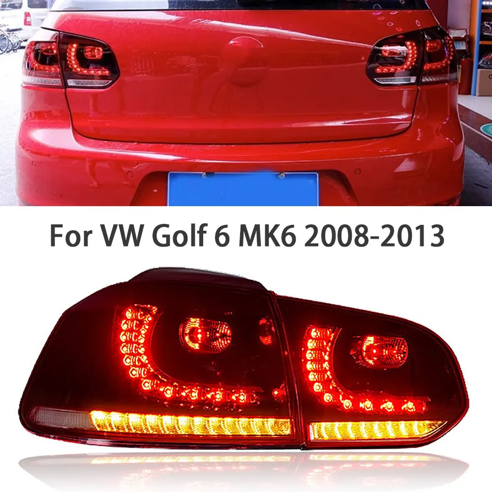 Автомобильный задний фонарь в сборе для VW Golf6 mk6 R20 2008-2013 мерцающий сигнал поворота