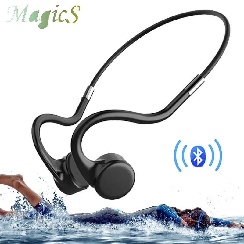 

Bone Conduction Earphone Swimmin Wireless Headphone 8G MP3 Player IP68 Waterproof for Swim Bluetooth Headset Noise Cancellation
