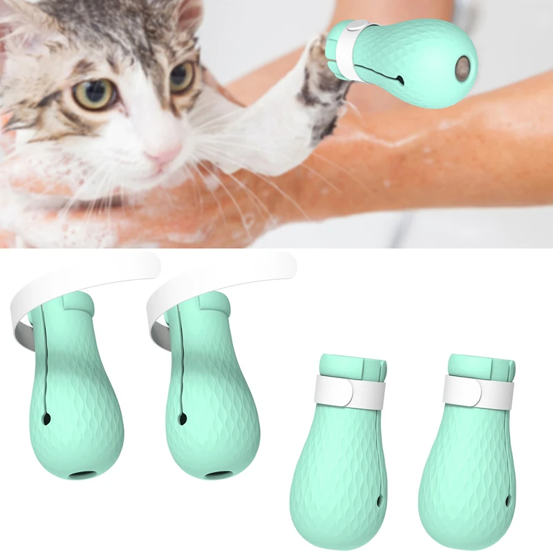 

Adjustable Cat Bathing Foot Claw Cover Silicone Anti-Scratch Bite Boots Pet Paw Protector Shoes Grooming Supplies Accessories