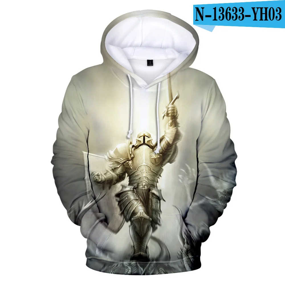 

2023 New Game Diablo III Kid's 3D Hoodie Men Women Autumn Winter Sweatshirts Boys Girls Streetwrar Long Sleeve Kpop Clothes Coat