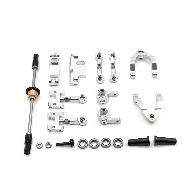 

Rear Axle Diff Steering Knuckles Set Kit for WPL D12 Truck Upgrade Parts,11 Piece Set