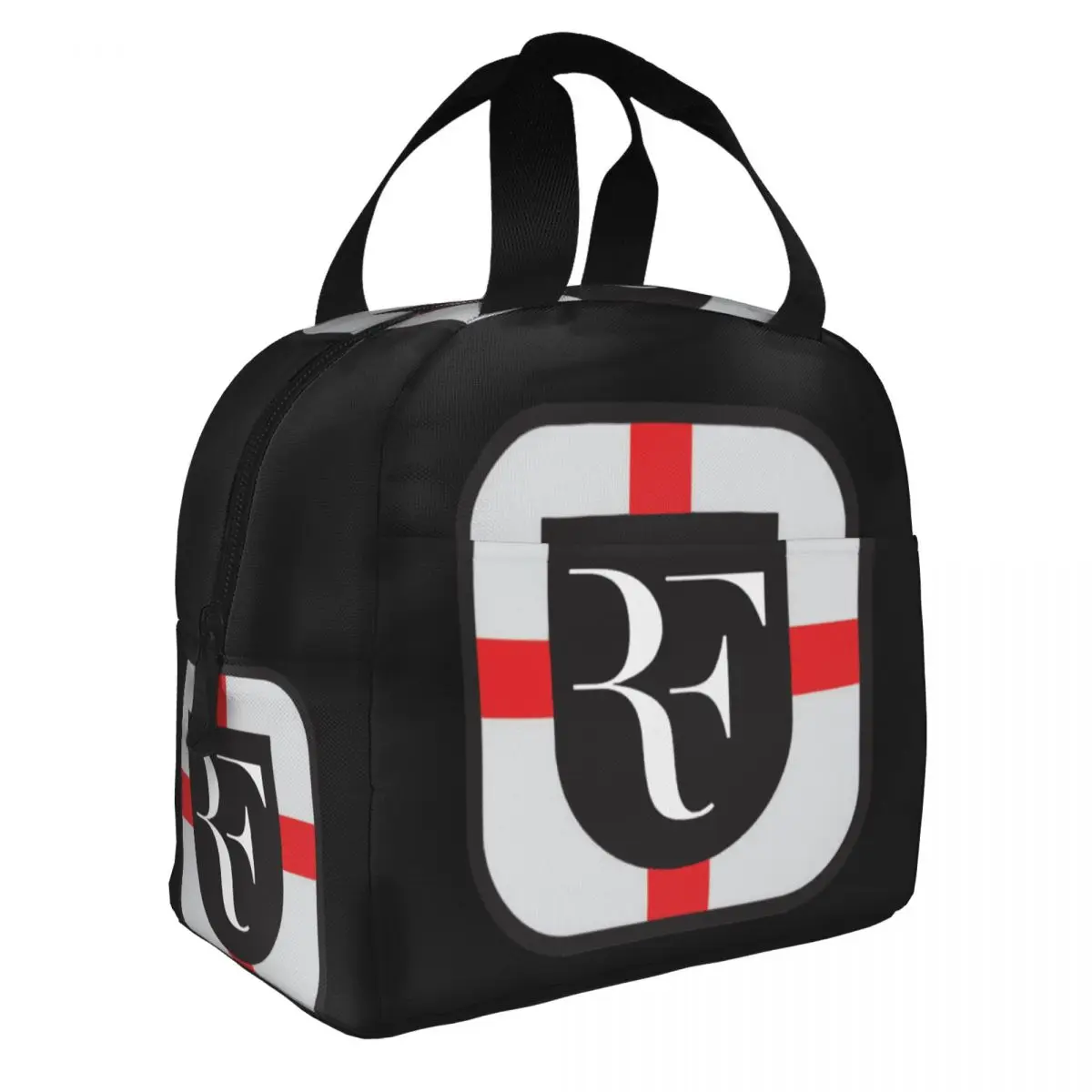Roger Federer Logo Lunch Bento Bags Portable Aluminum Foil thickened Thermal Cloth Lunch Bag for Women Men Boy