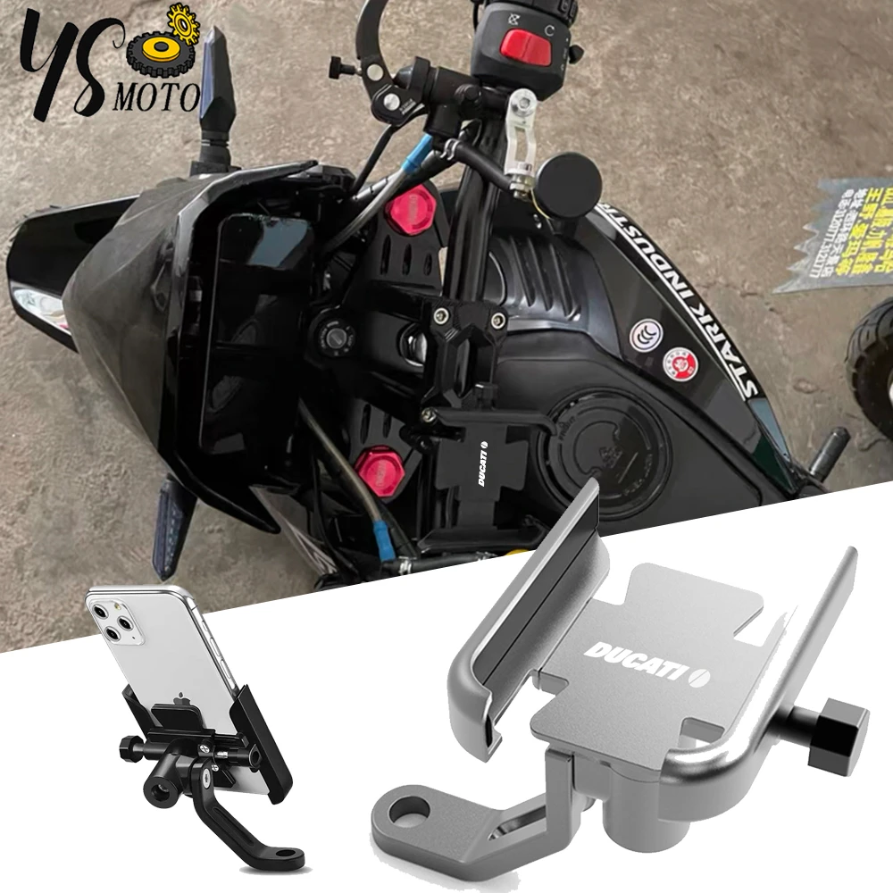 

For Ducati Multistrada 950 1100 1260 1200 S Motorcycle Accessories Handlebar Mobile Phone Holder GPS Stand Bracket