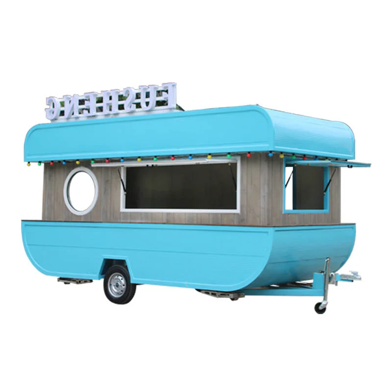 Street Food Truck Vending Kiosk Hotdog Trailer Catering Cart Mobile Fast Food Van Coffee Carts For Sale