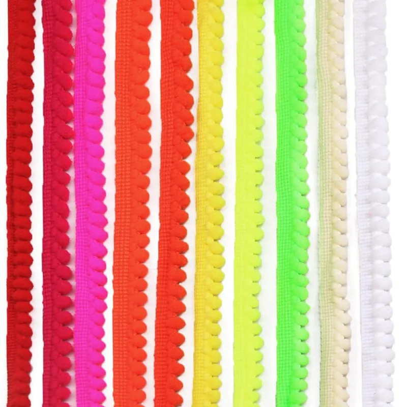 Мини-Помпоны с кружевной лентой 5/10 ярдов