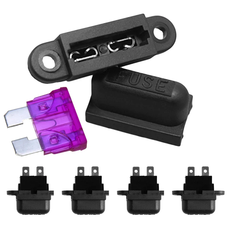 5 шт. водонепроницаемый автомобильный Стандартный Средний держатель предохранителя + 1-50 а автомобильный лодочный грузовик ATC ATO Blade предохранитель 3A 5A 10A 15A 20A 25A 30A 35A 40A 50A