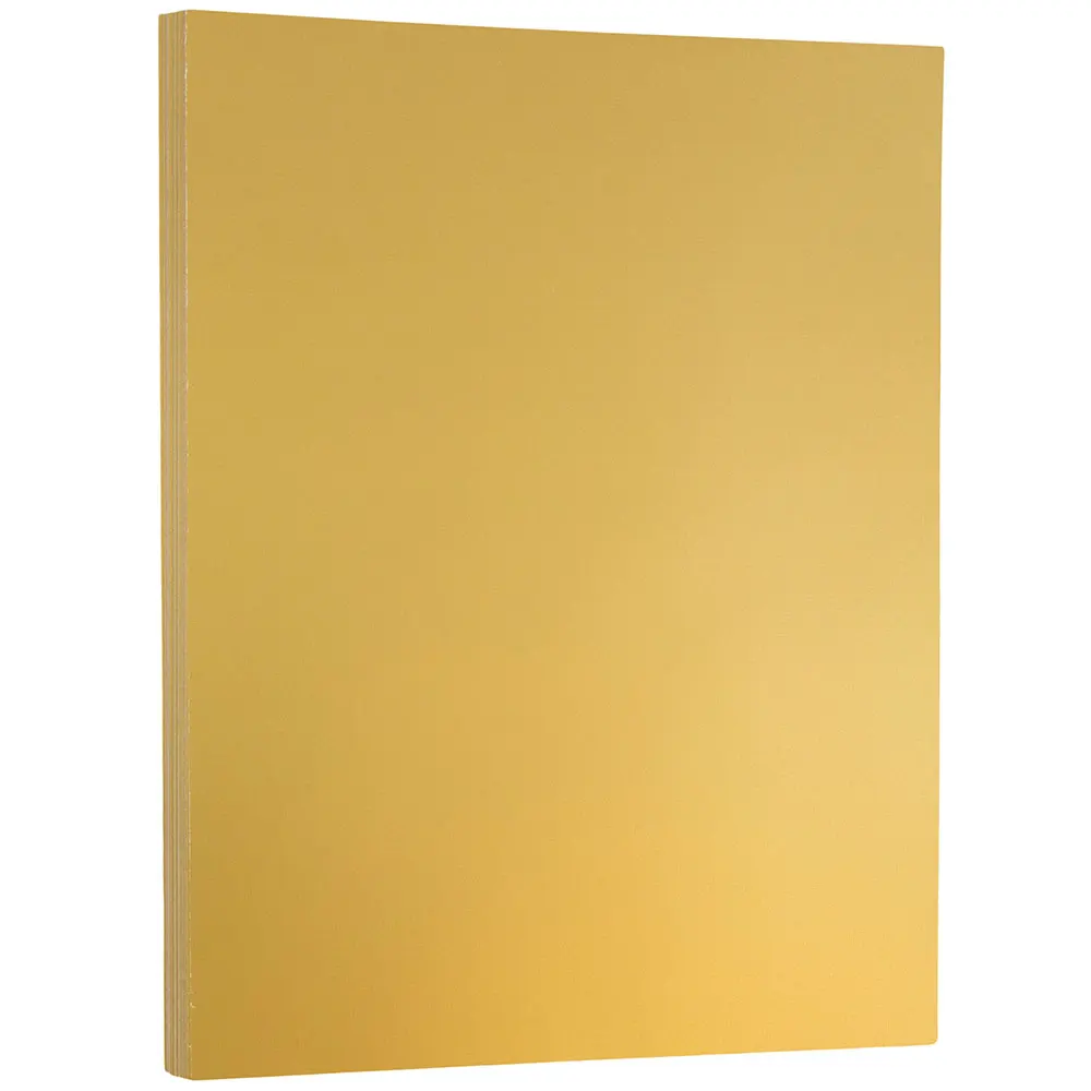 

Foil 24lb 2-Sided Paper, 8.5 x 11, Gold, 50 Sheets/Pack