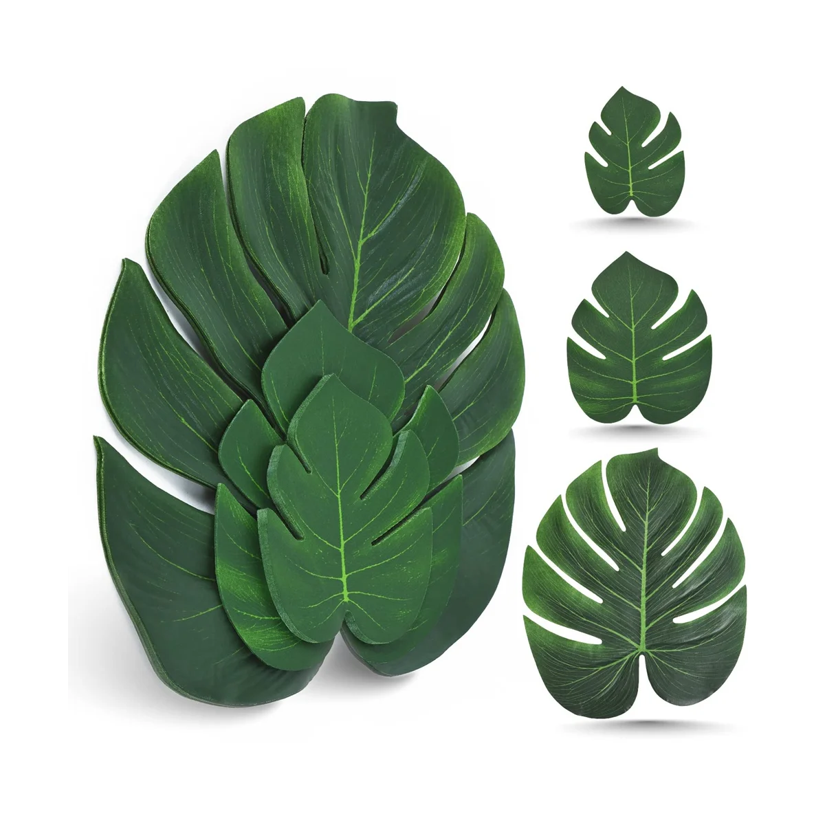 

Искусственные Пальмовые Листья для украшения стола и стен, 80 шт., оформление дня рождения и свадьбы