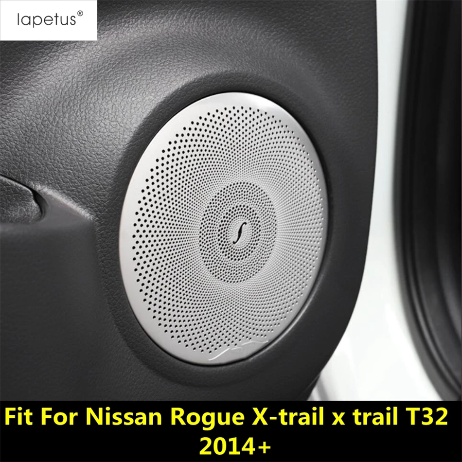 

Наклейки из нержавеющей стали на дверь автомобильного динамика, аудиопанель, обшивка для Nissan Rogue X-trail X trail T32 2014-2020, аксессуары