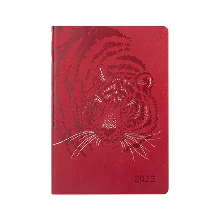 New 2022 Calendar Plan schedule book Tiger year notebook students Learning portable management notepad  agenda 2022 stationery