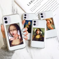 funny paintings case for iphone 11 tpu cover iphone 13 12 pro max xr x xs max 6 6s 7 8 plus se 2020 2022 12 13 mini fundas