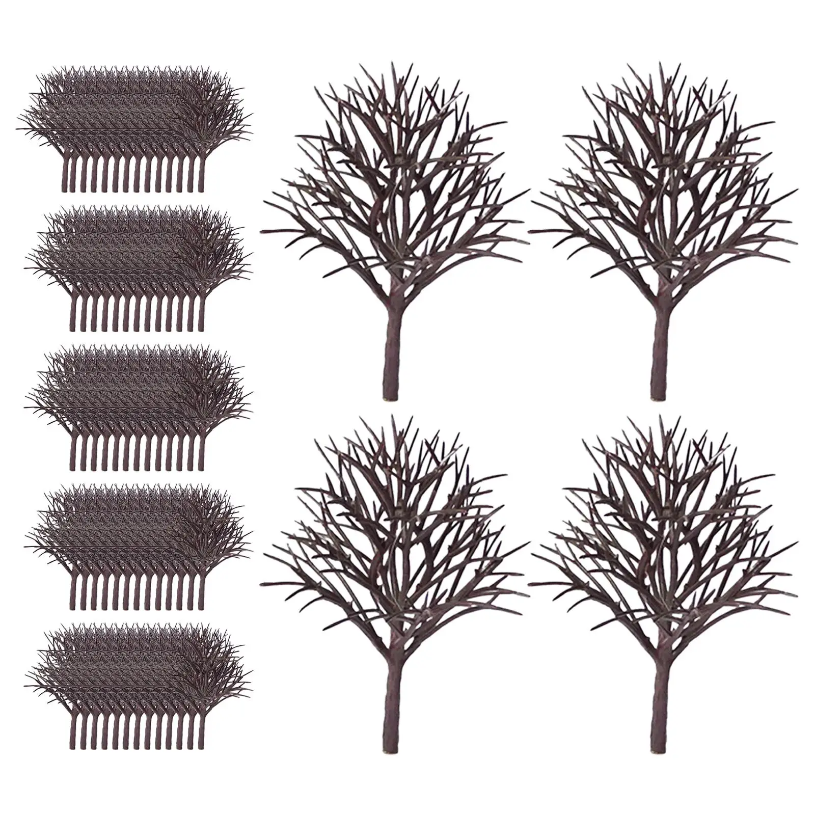 

70x Model Trees 6cm Scenery tree Landscape Diorama Train Scenery Architecture Trees for Landscape Scenery Garden DIY Crafts