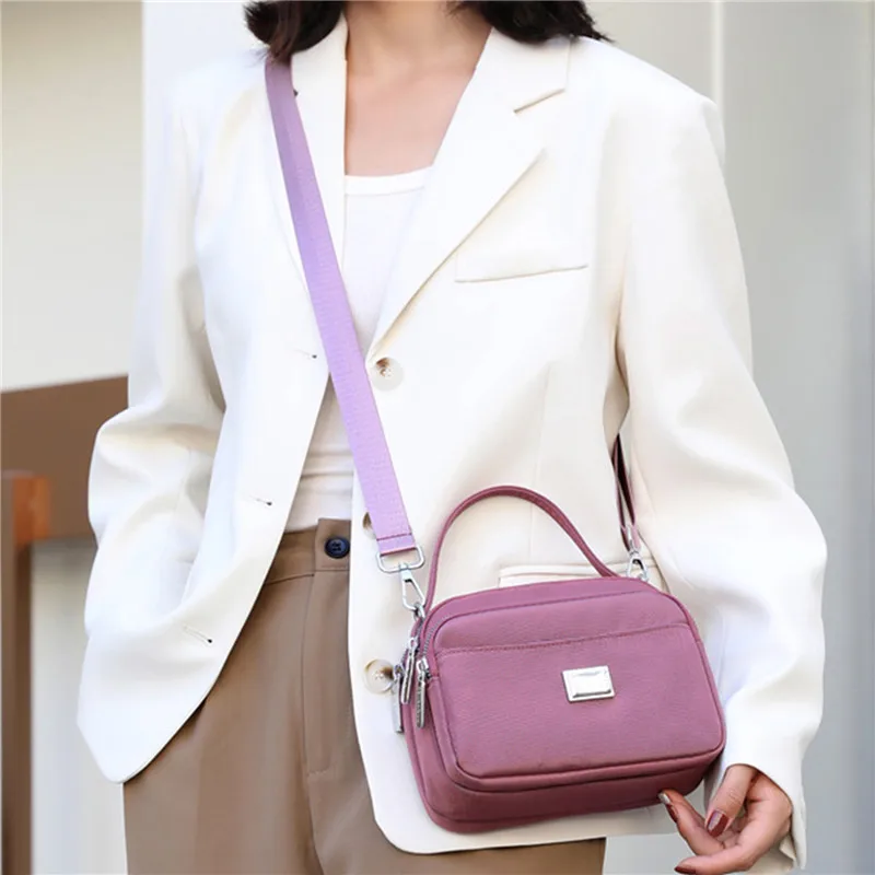 

Women's Shoulder Bag Brand Elegant Small Nylon Female CrossBody Bag Tote Girl Purse Phone Bag Daily Ladies Messenger Bag New
