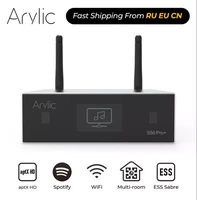 arylic s50 pro wifi aptx hd preamplifier with ess sabre dac akm adc multiroom airplay spotify tidal internet radio