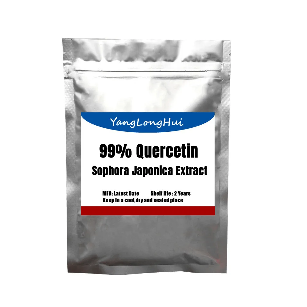 

99% quercetin powder, organic Sophora japonica extract, anti-cancer. High quality, ISO certification, free delivery
