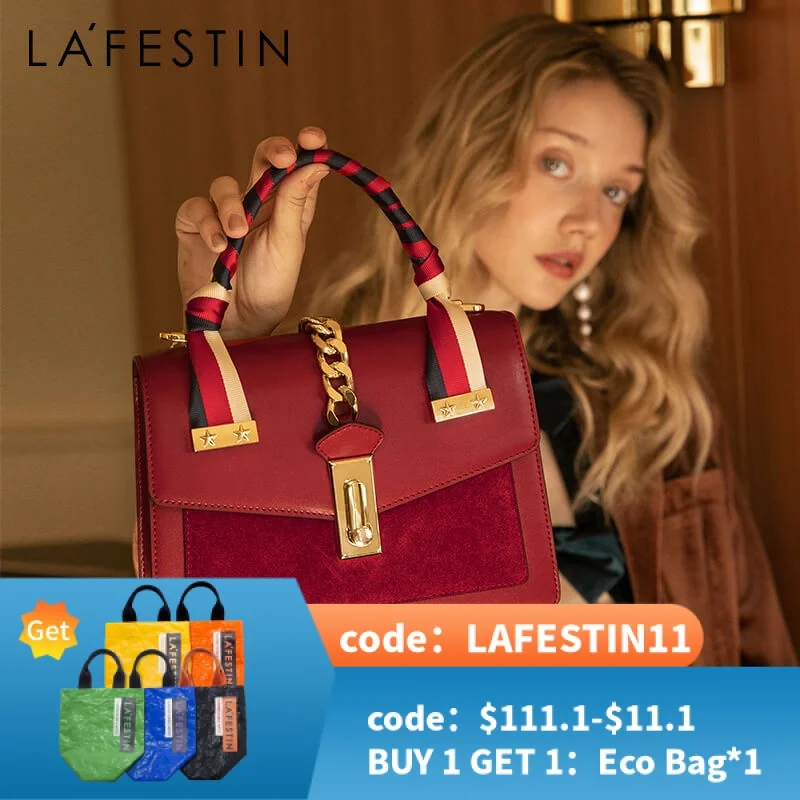 LA FESTIN 2021, новая модная роскошная женская сумка из спилка, темпераментная Большая вместительная сумка-мессенджер на одно плечо, высокое качество - Топ товары с Алиэкспресс
