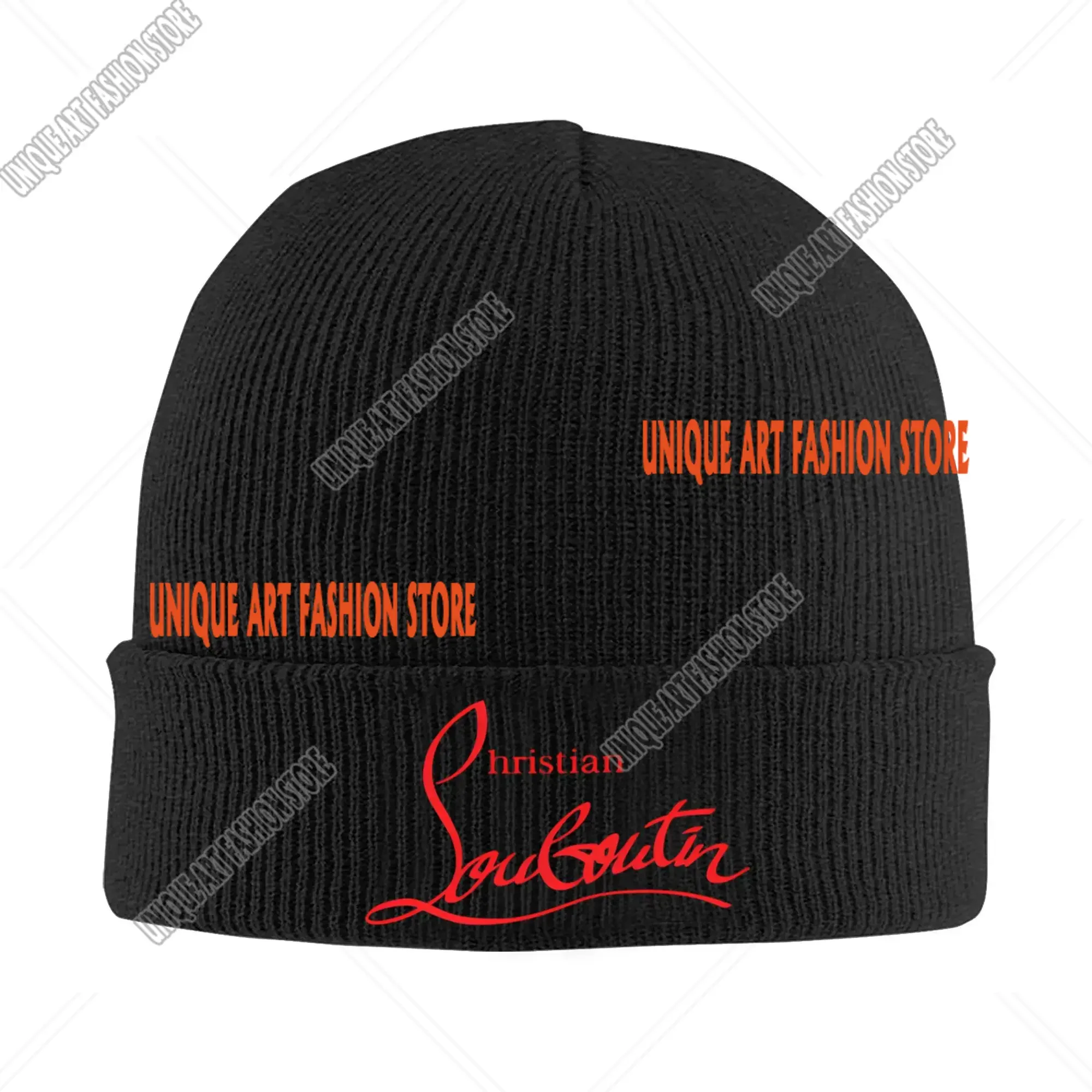 Кристианская шапка Louboutins на высоком каблуке осенне-зимняя Skullies теплая для мужчин