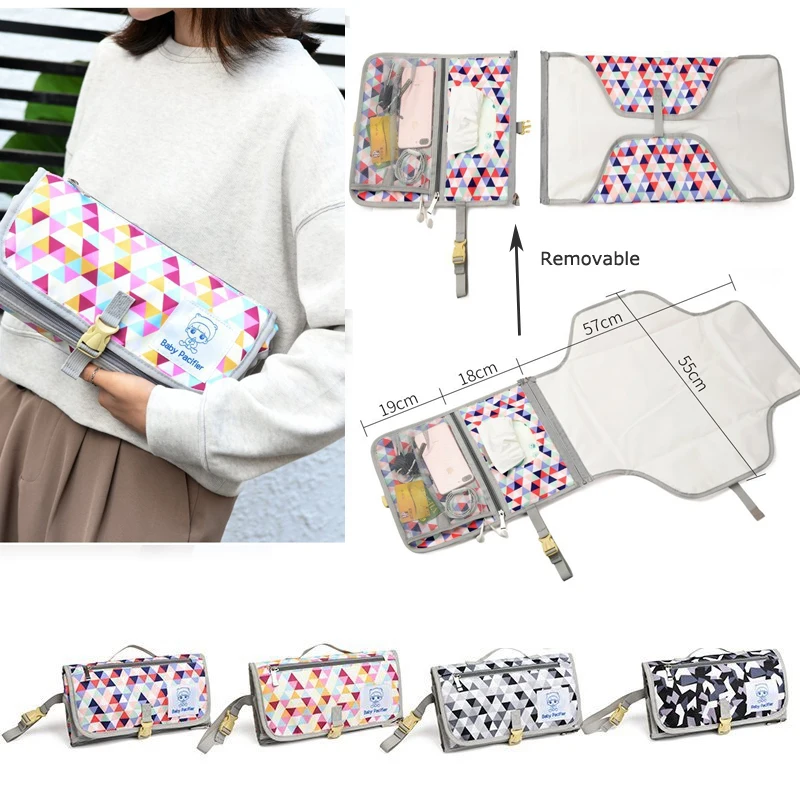 Portable Foldable Baby Changing Pads Washable Waterproof Mattress Clean Hand Changing Mats Reusable Travel Pad Diaper Cover