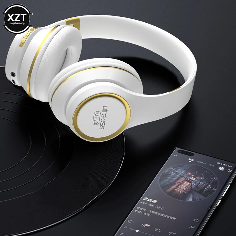 Беспроводная Bluetooth-гарнитура KH20, HIFI стерео Бас-гарнитура для бизнес-звонков, игровая гарнитура с микрофоном, очень долгая работа