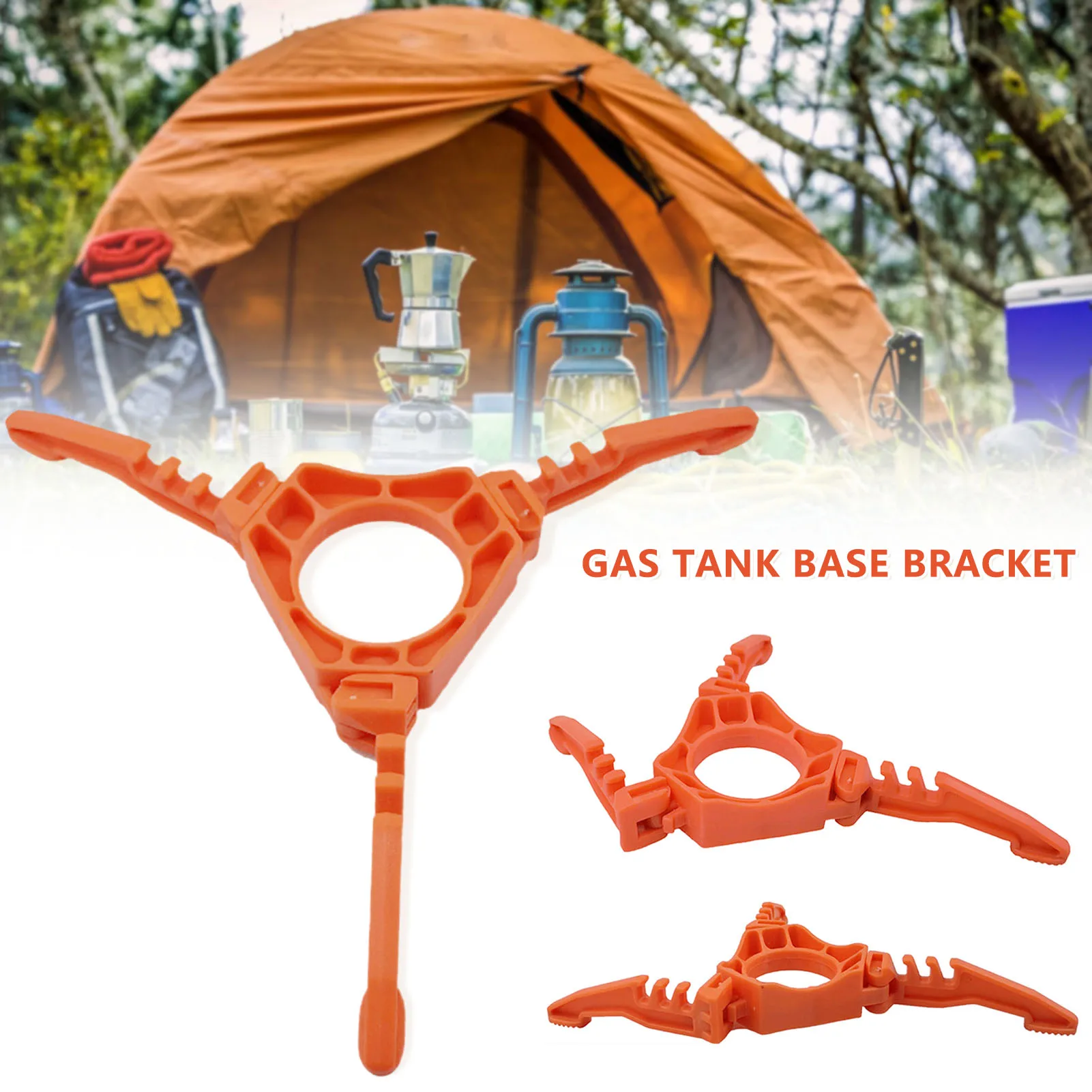 

Folding Gas Tank Stove Tripod Holder Lightweight Adjustable Bracket for Camping for Outdoor Camping Hiking Support Stander