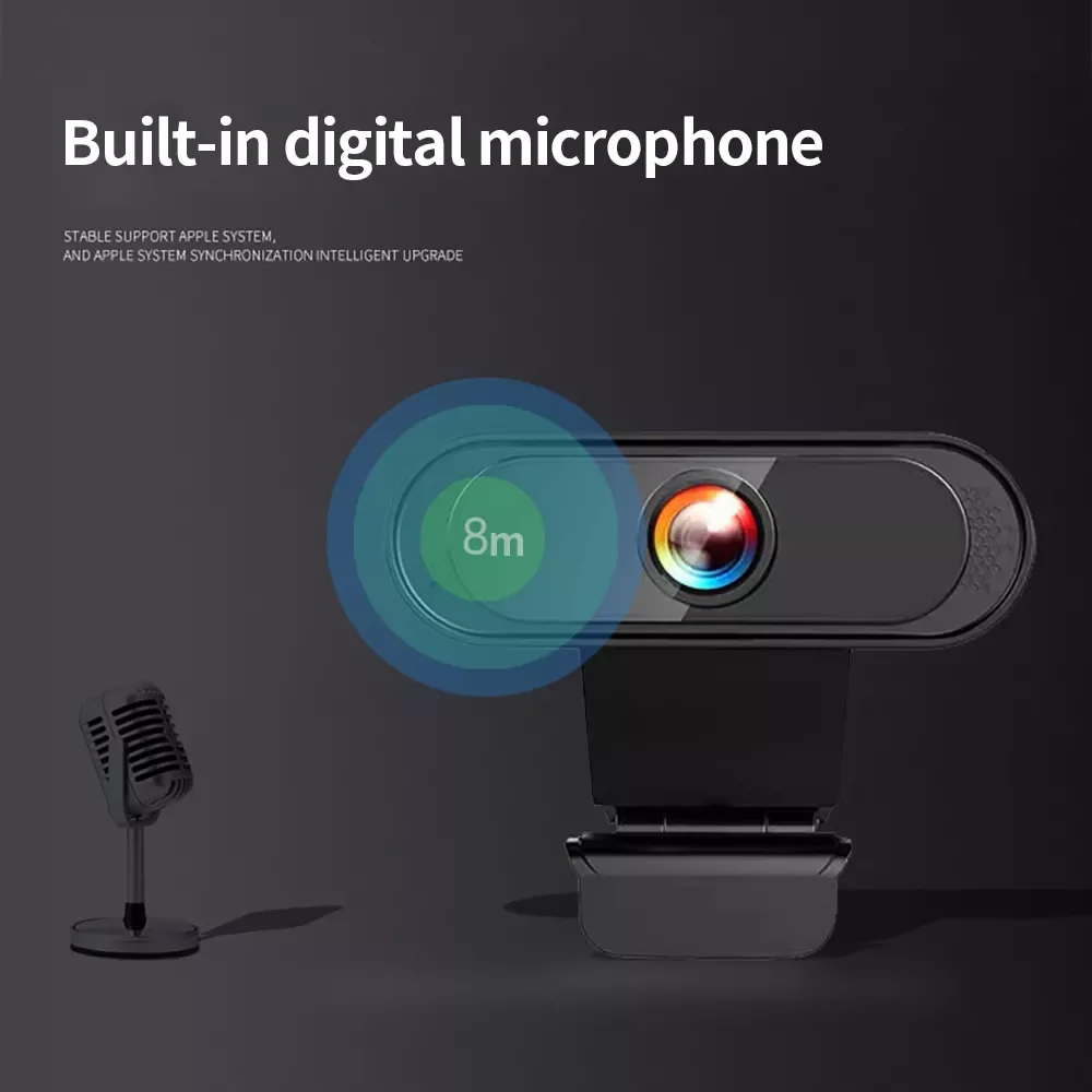 

Kebidumei 4K USB Computer Web camera with External microphone Video camera 1080p/720P for Pc gamer Video live remote teach home