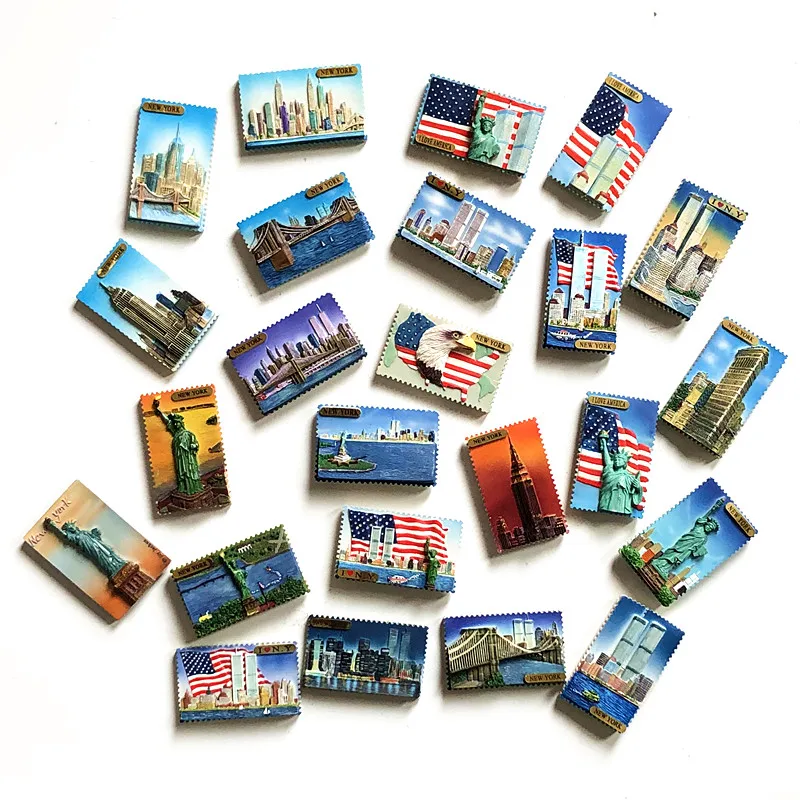 

США Нью-Йорк магниты на холодильник 3d домашний декор ручной работы стикер Путешествия Сувенир Коллекция украшения дома