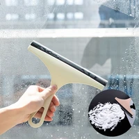 household shower squeegee window glass wiper bathroom mirror cleaner with silicone blade holder