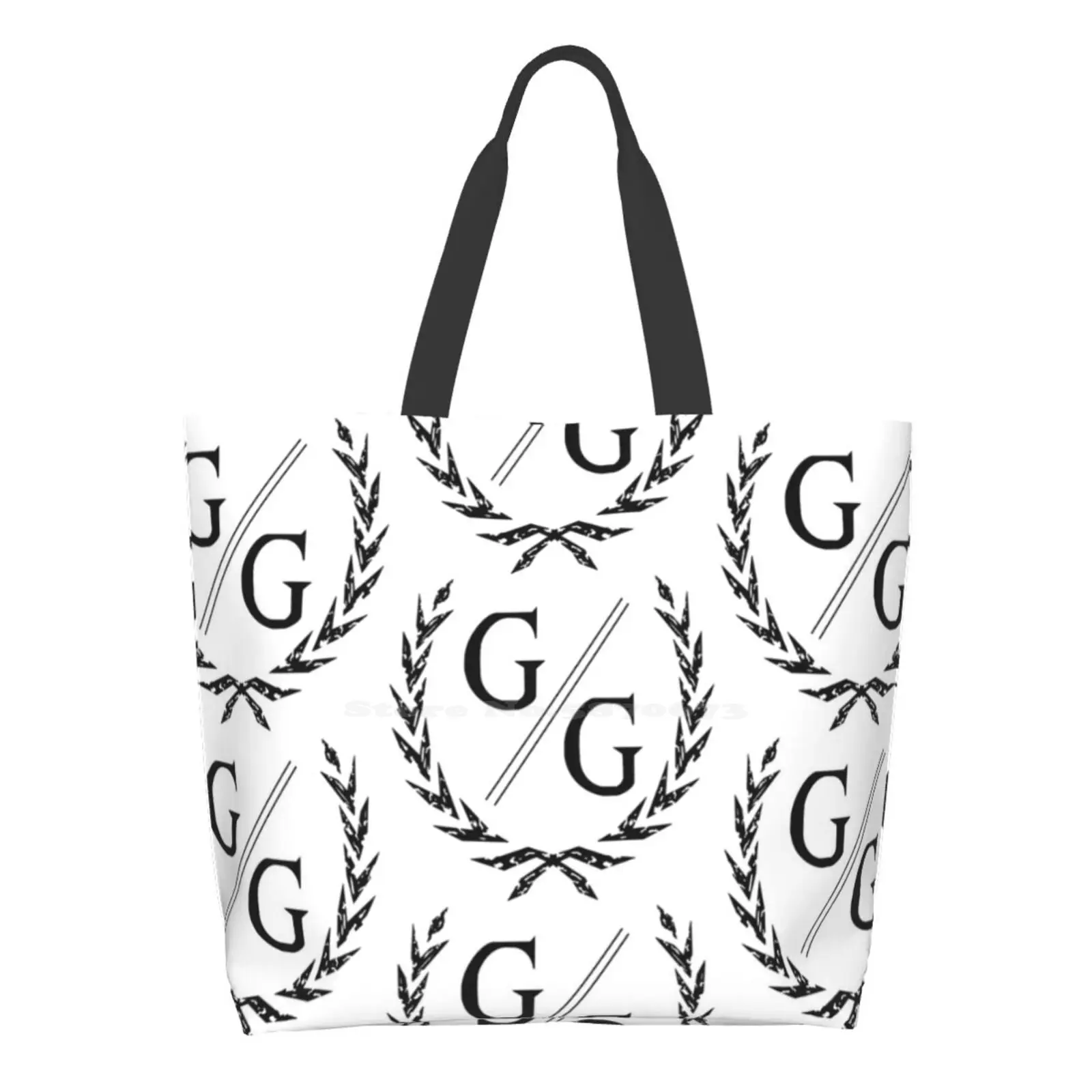 

Gg Logo Printed Casual Tote Large Capacity Handbags Gym Fitness Fitnesswear Gymwear Logo Bodybuilding Sports Sportswear